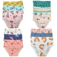 thumbnail image 1 of B&Q's Premium Toddler Girls' Briefs 12-Pack, Available in Sizes 2T-7T, 1 of 5
