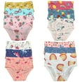 thumbnail image 1 of B&Q's Premium Toddler Girls' Briefs 12-Pack, Available in Sizes 2T-7T, 1 of 5