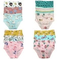 thumbnail image 1 of B&Q's Premium Toddler Girls' Briefs 12-Pack, Available in Sizes 2T-7T, 1 of 5