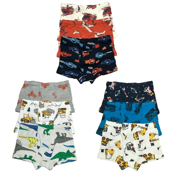 B&Q's Ultimate Comfort: PK Cotton 5-Pack Toddler Little Boys' Underwear Boxer Briefs | Sizes 4T-8T