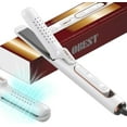 thumbnail image 1 of B-Qtech 2-in-1 Hair Straightener and Curling Iron, Ionic Ceramic Styling Tool with 360° Cooling Air, Hair flat iron (White), 1 of 7