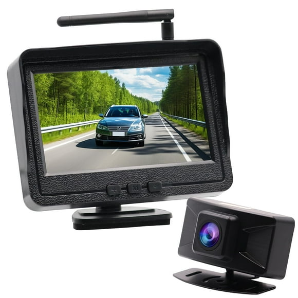 B-Qtech 4.3" HD 1080P Wireless Backup Camera Kit, Waterproof Night Vision for Trucks/RVs/Vans