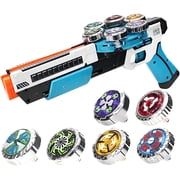 B-Qtech Metal Battling Tops Set with Burst Launcher, 6 Pcs Magic Spinning Top, Hexa Core Motorized Battle Toys for Party