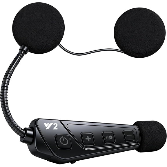 B-Qtech Motorcycle Bluetooth Headset, Communication System with Auto-Answer, Bluetooth 6.0 & IP56, Helmet Speakers for Riding Skiing