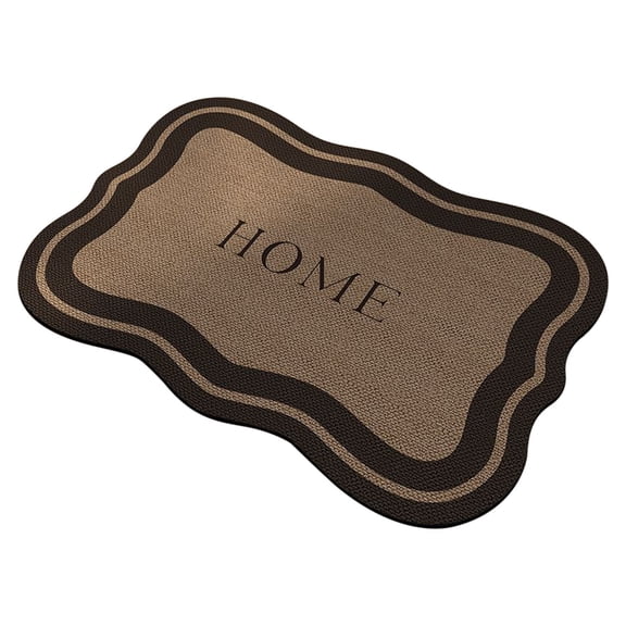 B Quick Dry Diatomaceous Earth Bath Mat Wavy Edge Non Slip Rug