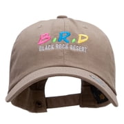 B.R.D. Embroidered Unstructured Cotton Twill Cap - Khaki OSFM
