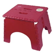 B&R Plastics 101-6BURG E-Z Foldz Step Stool - 9", Burgundy