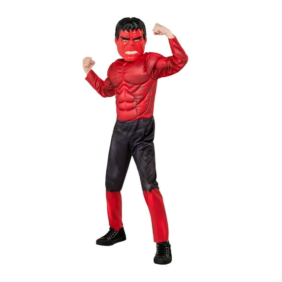 Marvel Red Hulk Halloween Costume for Children, Boys Size S (6/7), by Jazwares