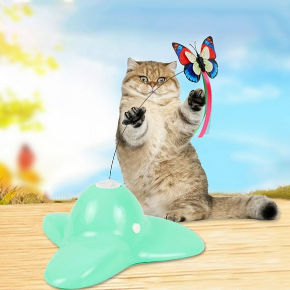 B Rotating Motion Activated Butterfly Funny Toys Smart Interactive Flutter Bug Automatic Puzzle Toy Cat