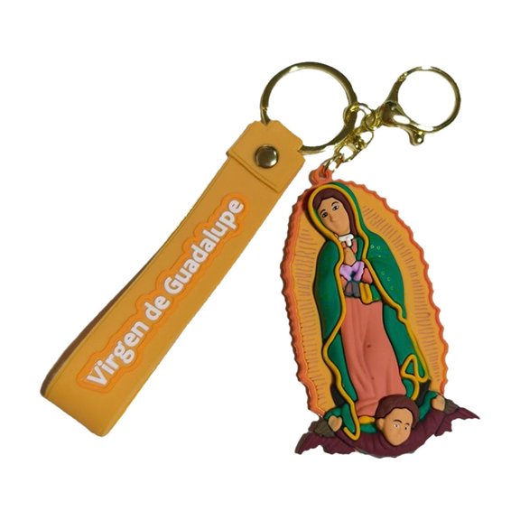 B Rubber Material Jesus Keychain Pendant 3D Key Chain Bag Charm With Durable Silica Gel, Multi-Use For Car Interior, Home Decoration, Backpack Accessory 3.66X2.28X0.98In 0.11Lb