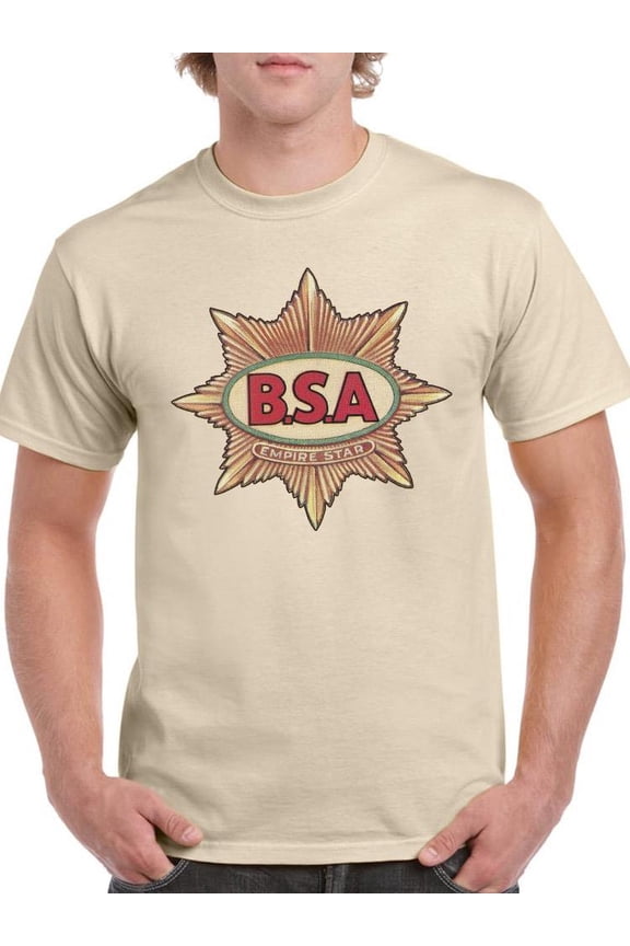B.S.A Empire Star T-Shirt Men -BSA Designs, Male XX-Large