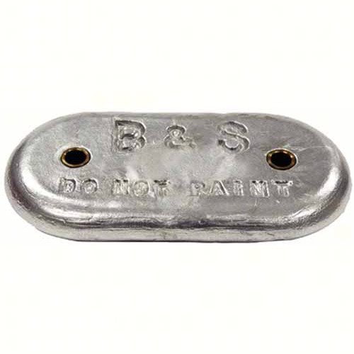 B & S Anodes  BSMB6; Plate Zinc 5 Lbs 8 Oz