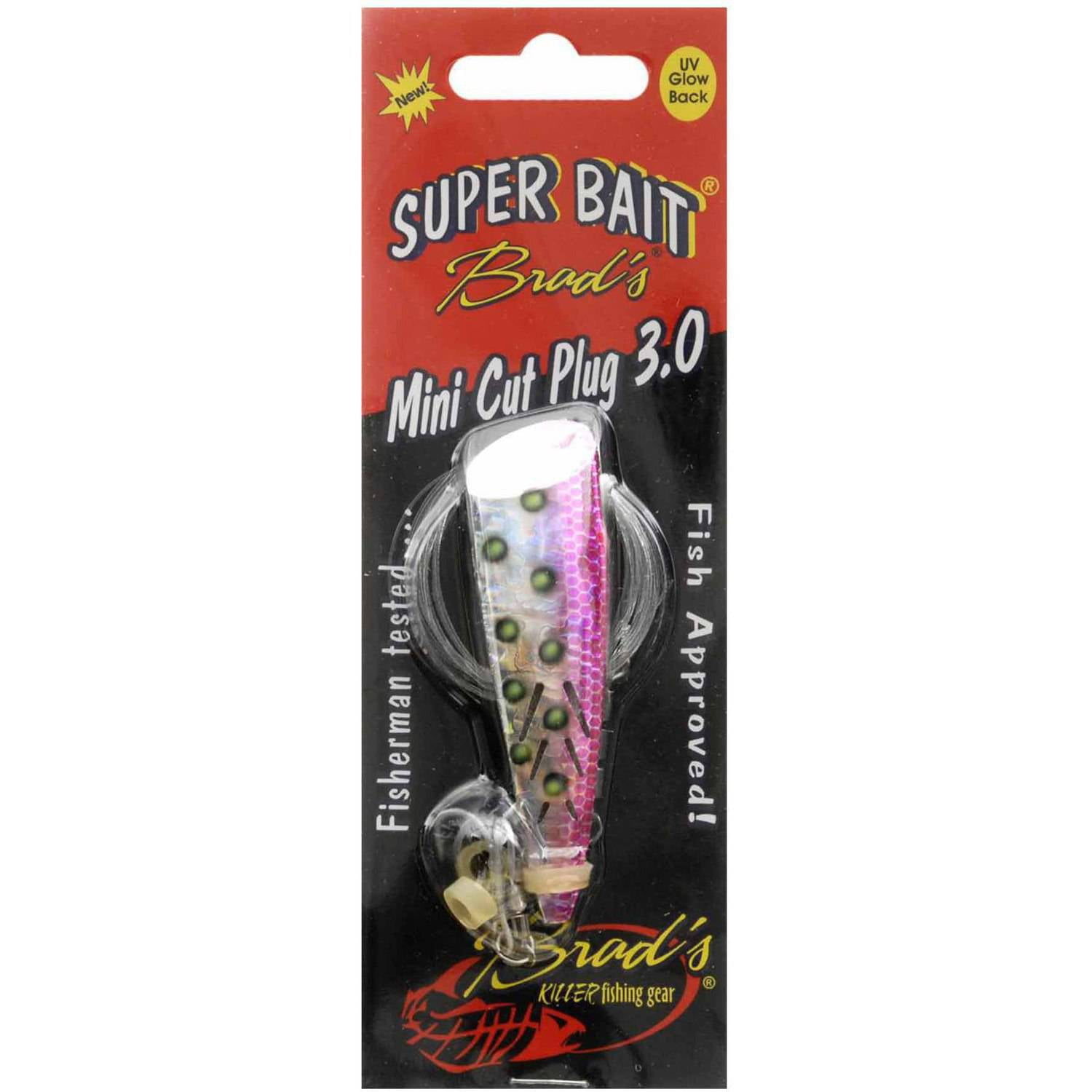 B.S. Fish Tales Super Bait Cut Plug 3, Pink Magic