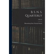 B. S. N. S. Quarterly; 1902/03, Paperback