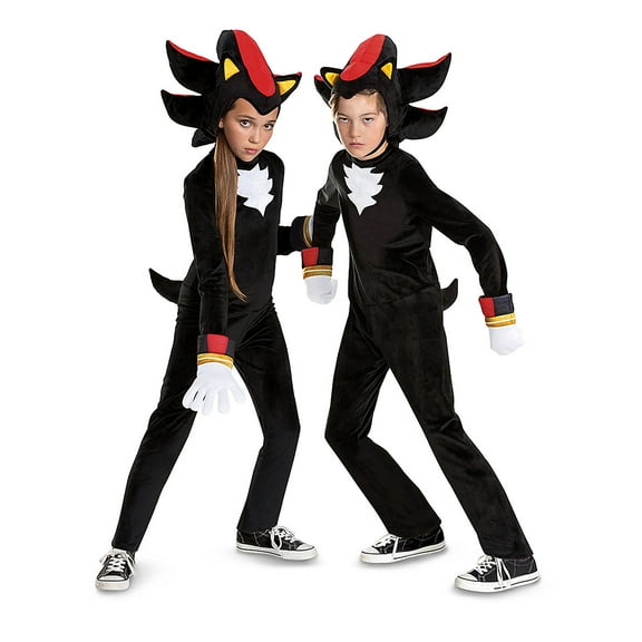 Disguise Boys' Sonic The Hedgehog 3 Shadow The Hedgehog Deluxe - Size 10-12 - Black
