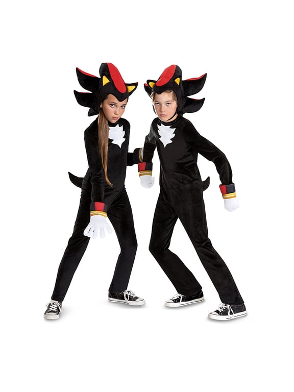 Sega Sonic Movie 3 Shadow Halloween Costume for Children, Boys Size S (6/7), by Disguise