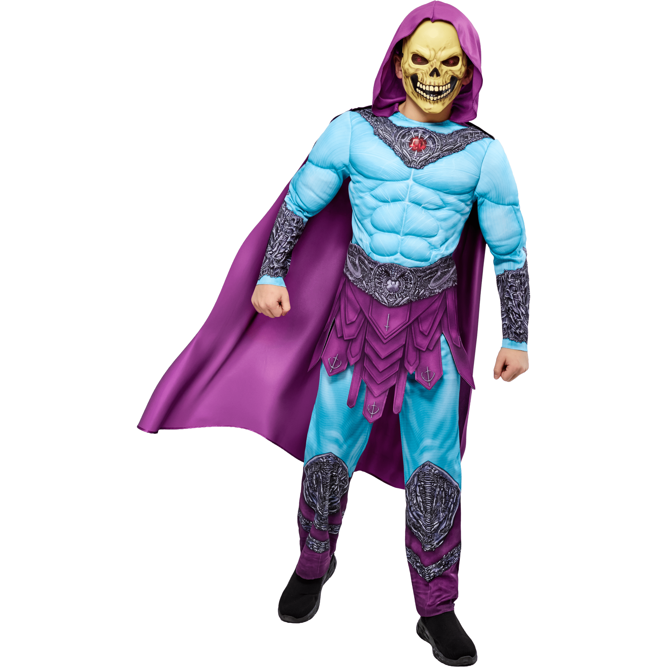 He-Man and The Masters of the Universe, Skeletor Halloween Costume for Children, Boy's Size S (6/7), by Rubies