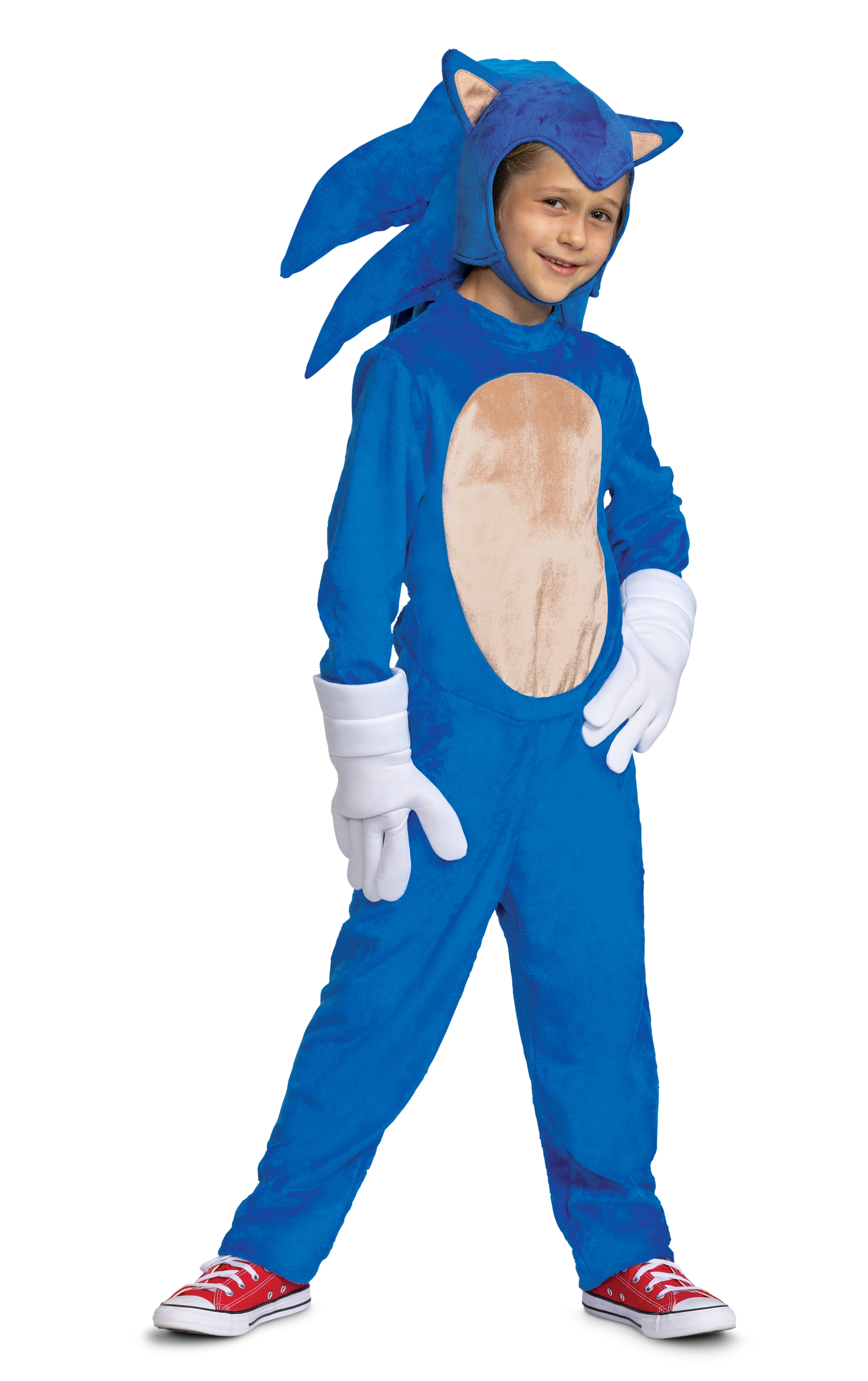 Sega Sonic Movie 3 Sonic Halloween Costume for Children, Boys Size S (6/7), by Disguise