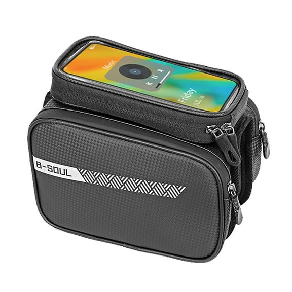 B-SOUL Bicycle Bags 1.5L Reflective Pattern Large Capacity Bike Pouch Phone Case
