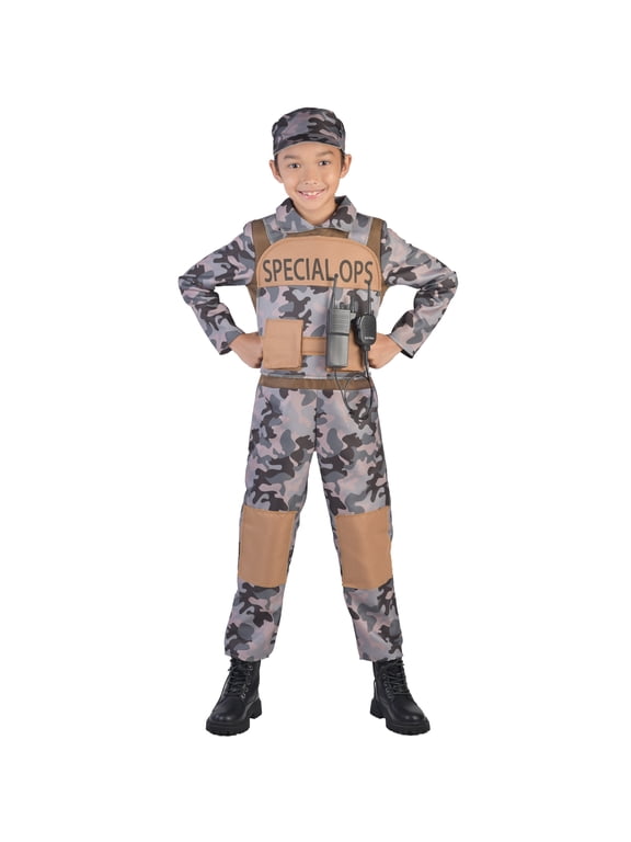 Special Op's Halloween Costume for Children, Boy's Size S (6/7), by Way to Celebrate