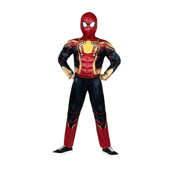 Marvel Spider-Man Integrated Halloween Costume for Children, Boys Size S (6/7), by Jazwares