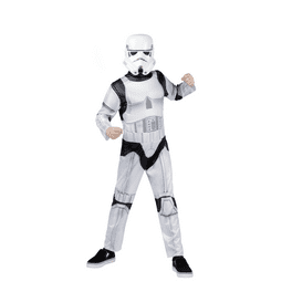 Boys Star Wars White Clone Trooper Jumpsuit Costume Mask 8-10