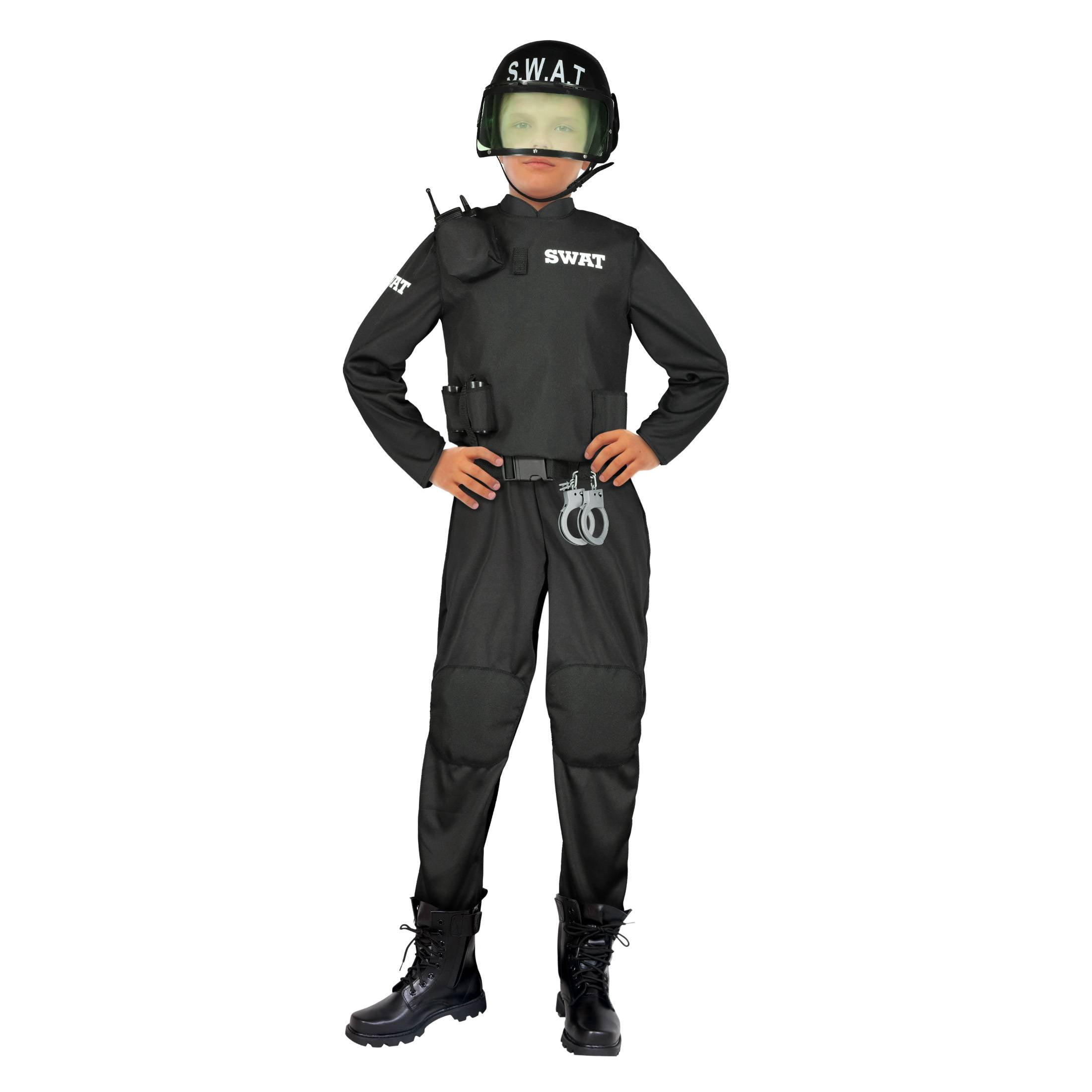 S.W.A.T 6pc Halloween Costume for Children, Boy's Size L (10/12), by Way to Celebrate