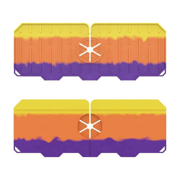 B Silicone Faucet Splash Guard Drip Tray Mat For Kitchen Sink Basin Dishwashing Vegetable Drainer Anti Slip Easy Clean 14.17X5.31X0.24 Inches 0.29 Lbs