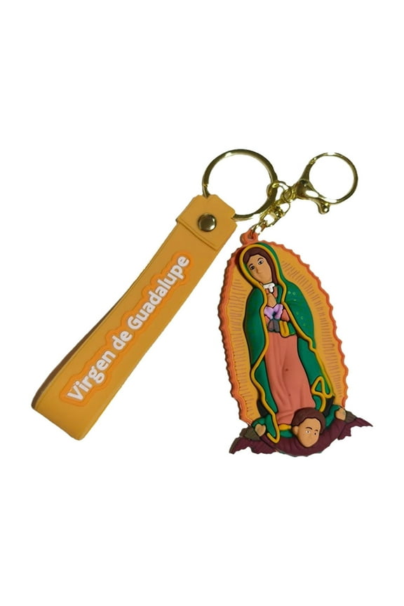 B Silicone Jesus Keychain Pendant Three Dimensional Key Chain Bag Ornament Religious Symbolic Decoration Durable Material