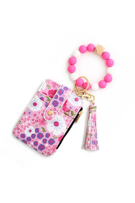 B Sleek Leather Wallet Keychain With Keyring Attachment For Practical Daily Use And Modern Minimalist Style