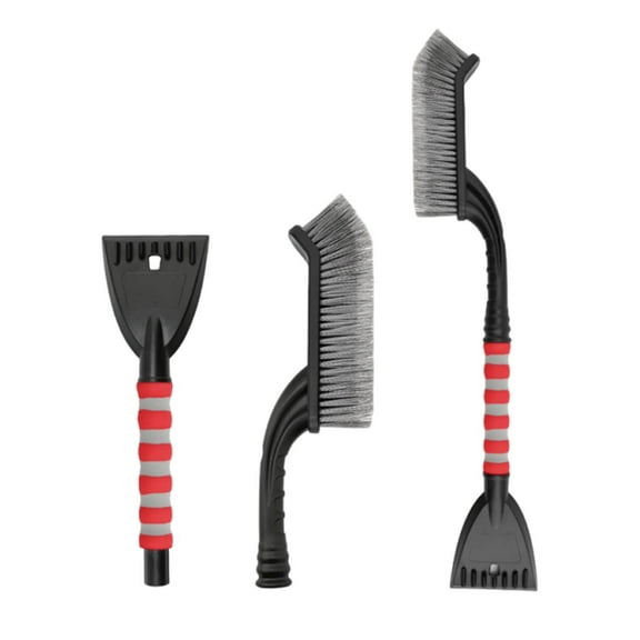 B Snow Plow For Cars With Scraper And Brush, Plastic Material, And Ergonomic Handle For Winter Snow Clearing, Ice Removal, And Vehicle Maintenance