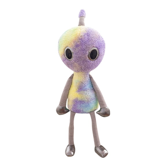 B Soft Stuffed Alien Long Legged Doll Toy Cute Dazzling Color Plush Animal For Birthday Gift For Kids 38Cm
