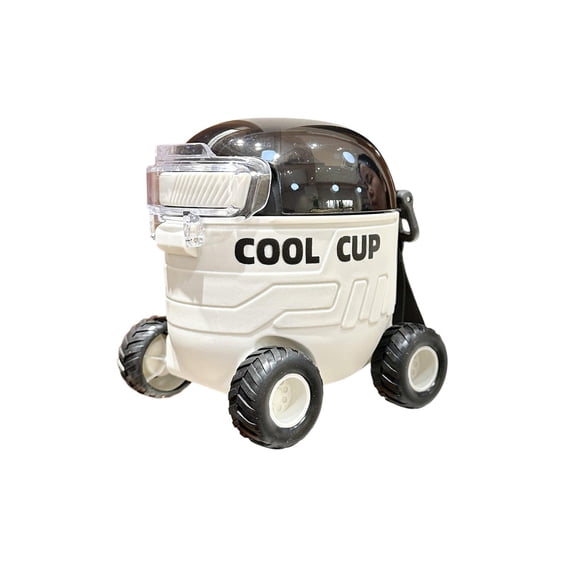 B Sports Water Bottle With Straw Sliding Lid Car Shape Design Plastic ...