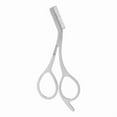 thumbnail image 1 of B Stainless Steel Eyebrow Trimmer Scissors Precision Comb Hair Removal Tool For Women, 1 of 5