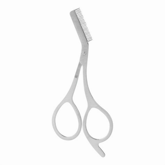 B Stainless Steel Eyebrow Trimmer Scissors Precision Comb Hair Removal Tool For Women