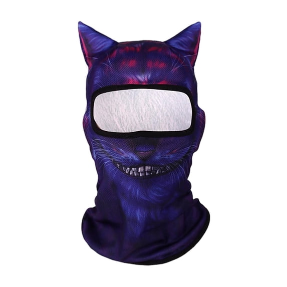 B Summer Sunscreen Face Mask, Outdoor Headmask, 3D Animal Pattern Gini Headgear With Nylon Spandex Stretch Fabric, Upf Protection For Cycling, Motorcycle, Hiking
