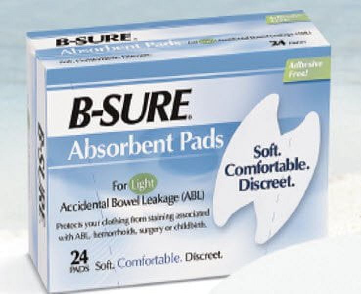 B-Sure Incontinence Liner, Heavy Absorbency One Size Fits Most Unisex  Disposable, 14-7031-224 - Case of 288 