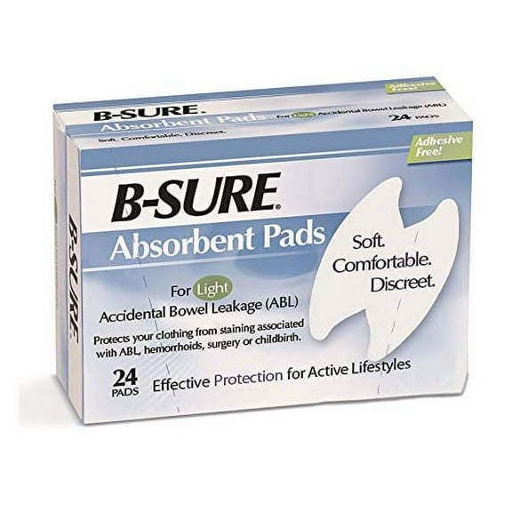 B-Sure Incontinence Liner, Heavy Absorbency One Size Fits Most Unisex Disposable, 14-7031-224 - Case of 288