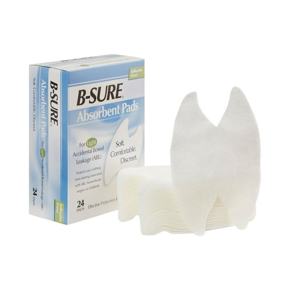 B-Sure Unisex Incontinence Liner Butterfly Shape 14-7031-224, Light, 288 Ct