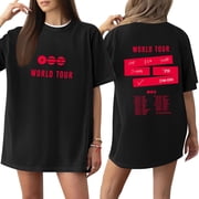 B,T,S Womens Graphic Tee Short Sleeve Summer Tops Crew Neck Shirts for Fans