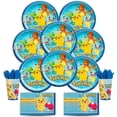 thumbnail image 1 of B-THERE Pokemon Party Pack Bundle - Pokemon Birthday Set, Seats 16: Plates, Cups and Napkins. Childrens Party Supplies, 1 of 4