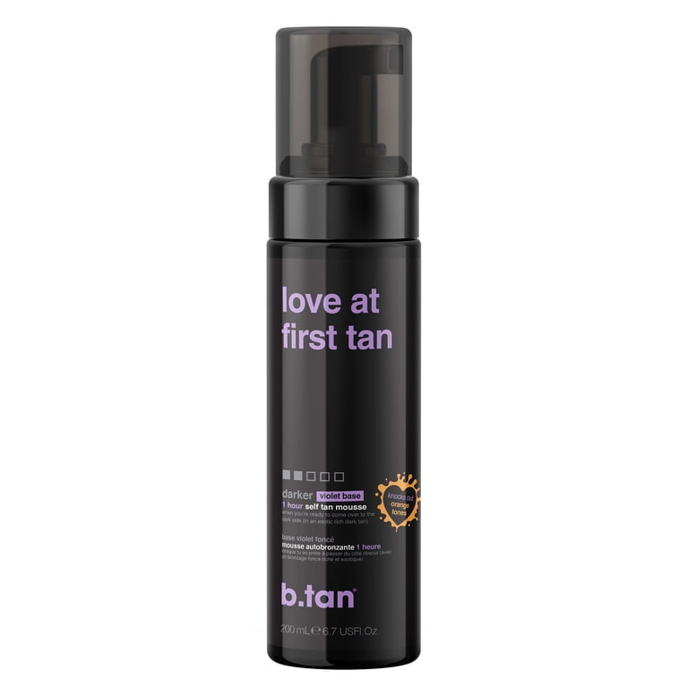 B.TAN, Self Tan Mousse, 6.7 fl oz, Dark Sunless Tanning - Walmart.com