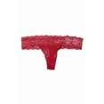 thumbnail image 1 of B.Temptd Raspberry Polka Dots Lace Kiss Thong M, 1 of 2