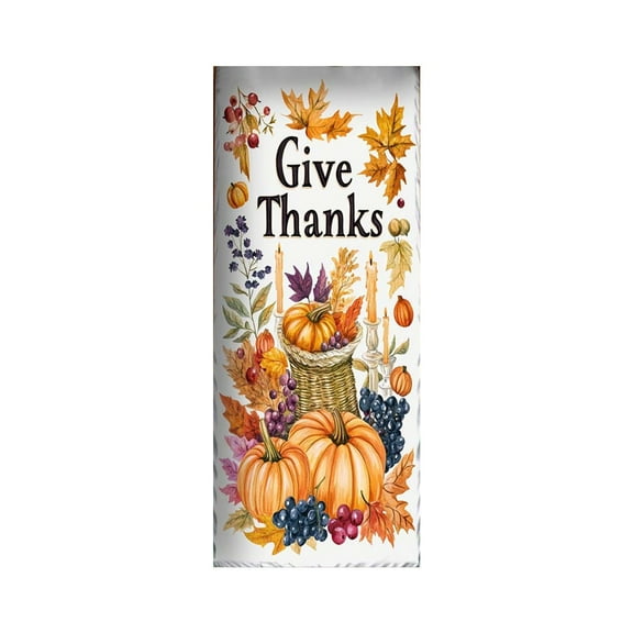 B Thanksgiving Door Cover 35 X 78 Inch Polyester Fall Holiday Decoration For Door Wall Home Party Festival Autumn Decor Thanksgiving Day Background Banner Indoor Outdoor
