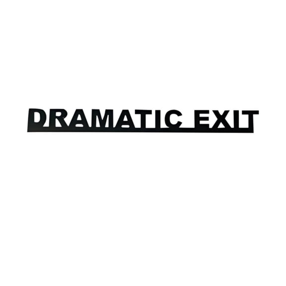 B Theatrical Exit Letter Style Metal Door Frame Corner Decoration Wall Sign 7.8Inch