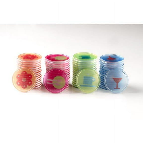 B-Token  Crystal Tokens in Clear with Cocktail - 500 Tokens