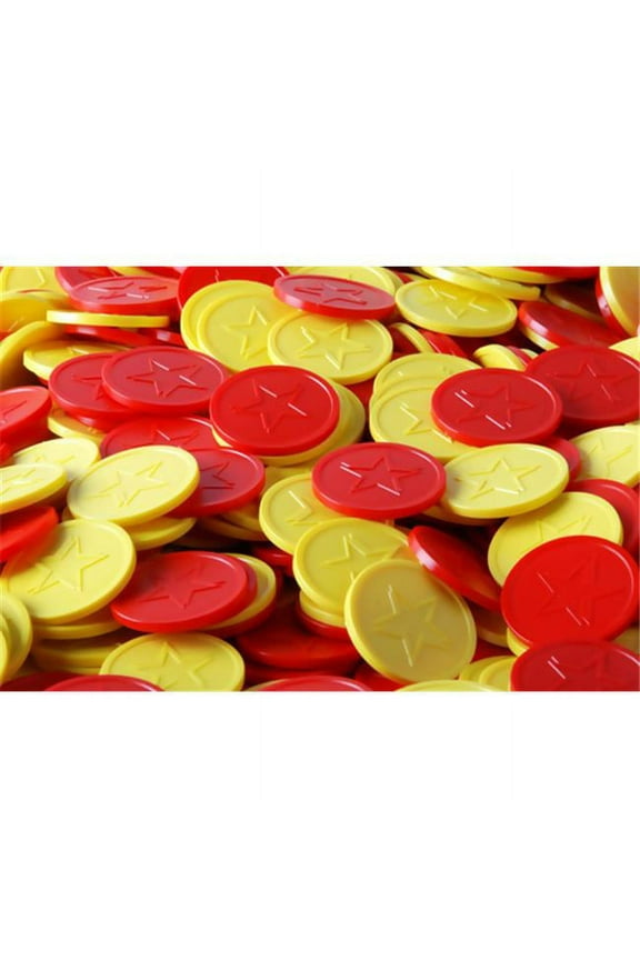 TOPLSTEM01 Embossed Tokens in Yellow with Star