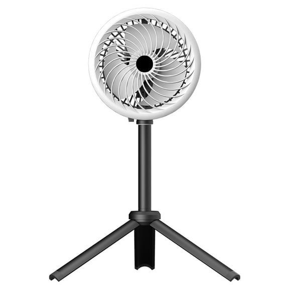 B Tripod Lighting Fan Outdoor Camping Fan 3 Wind Levels 15.55X6.61X4.72 Inch Portable With Light Rechargeable Battery 8000Mah For Travel Hiking And Outdoor Use