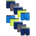 thumbnail image 1 of B.U.M. Equipment Boys 10 Pack Solid Boxer Briefs Underwear, Fashion, X-Small/4-5', 1 of 7