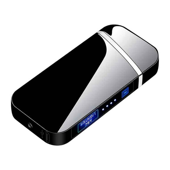 B Usb Rechargeable Flameless Arc Lighter, Windproof Electronic Lighter For Candles Camping Home Use, Metal Body Gift Box Packaging, Pocket-Sized Lighter For Men, Adults, 3.54In X 1.18In, 0
